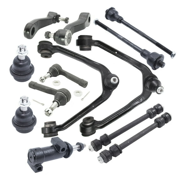 Hex Autoparts 13pcs Complete Front Suspension Kit Control Arm for Chevy Silverado Chevrolet Avalanche Suburban and GMC Sierra Yukon 6-Lug Wheel Only