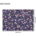 thumbnail image 3 of Coolnut Bohemian Flowers Purple Bathroom Rug Rectangular Bath Mat Non Slip Bath Rugs Absorbent Shaggy Bathmats for Sink Shower 16" x 24" Home Decor, 3 of 7