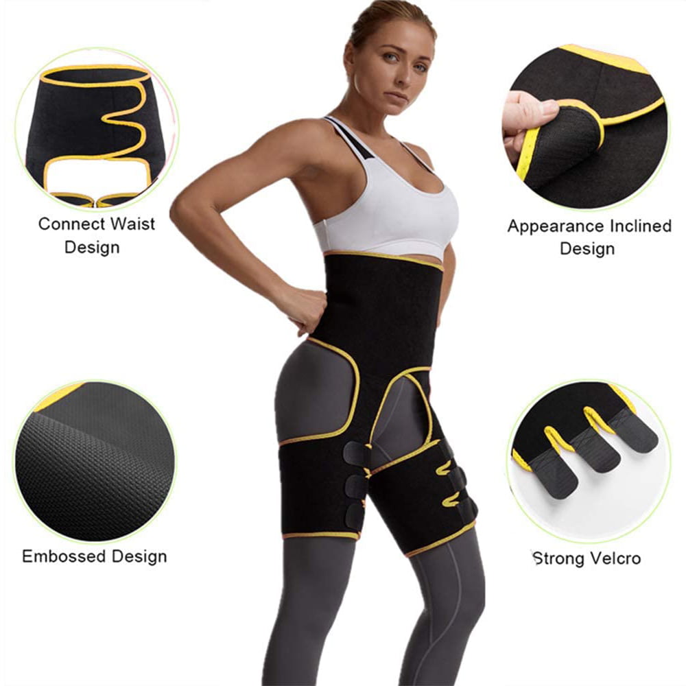 Waist Trainer for Women for Weight Loss 3 in 1 Waist Thigh Trimmer and Butt  Lifter Adjustable Hip Enhancer Waist Trimmer Waist Belt Body Shaper for  Women Workout 