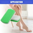 thumbnail image 3 of Vocoste Foot Care Exfoliating Scrub Stone Double Sided Fine and Coarse Pumice Stone Foot File 2 Pcs Green, 3 of 7