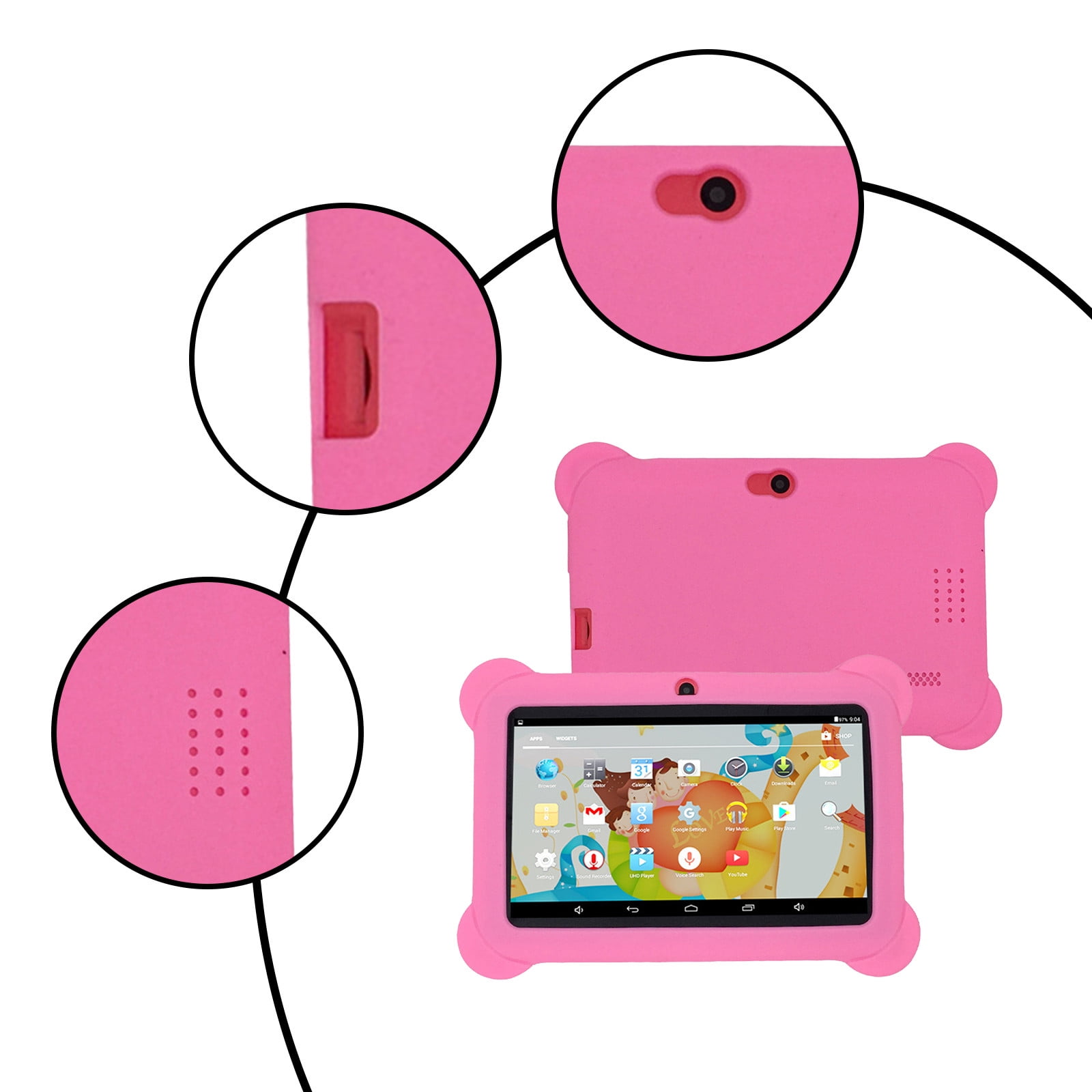 Up to 60% Off, 7-inch Children's Tablet Computer 1+8G Quad Core Android Tablet Computer Children's Early Education Learning Machine Parent-child Gift Christmas Gift, Christmas Gift