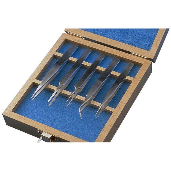 Aven 18476USA Technik Tweezers Set - 5 Piece