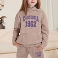 thumbnail image 2 of Huowey Child Toddler Boys Girls 2 Pieces Sweatsuits Ocean Graphic Pullover Hoodie Tops And Sweatpants Fashion Tracksuit Set, 2 of 4