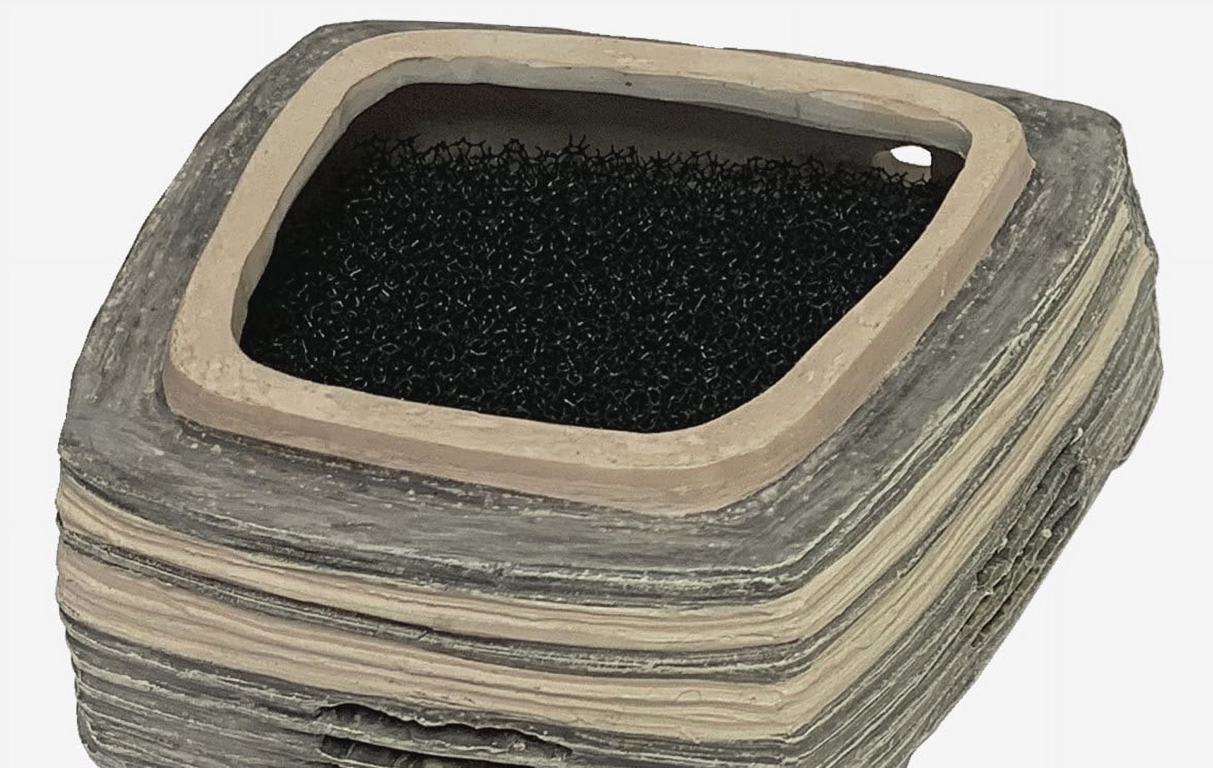 Penn-Plax Striped Rock Aquarium Filter Kit for Clean Aerated Fish Tanks up to 10 Gallons
