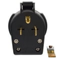 thumbnail image 3 of ELEGRP NEMA 6-30P & NEMA 6-50P Plug, Straight Blade Heavy Duty Angle Plug, 30 Amp 50 Amp 250V 3 Prong Power Plug for Welder/Generator, Industrial Grade, Grounding, 2 Pole 3 Wire, UL Listed, 1 Pack, 3 of 8