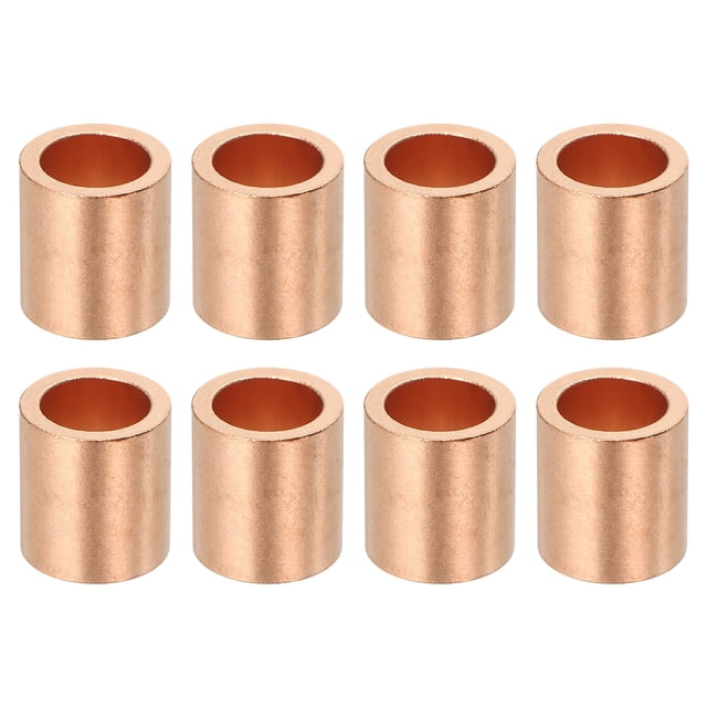 Uxcell Wire Rope Stop Sleeve, Copper Crimping Loops Sleeve Round Crimp Ferrules for Wire Rope and Cable 5/16"(8mm)