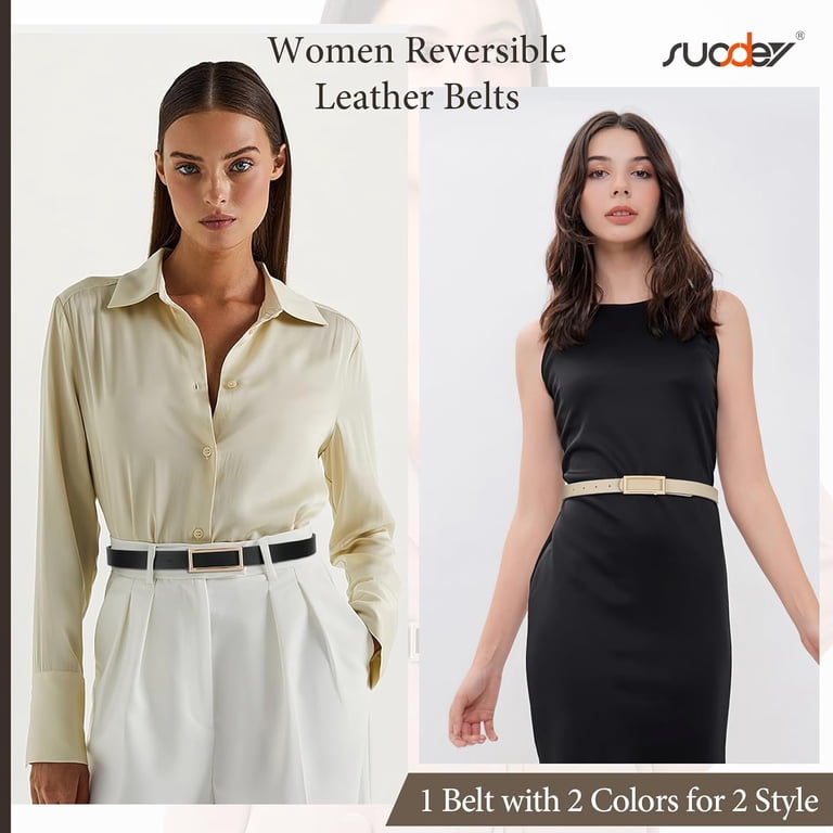 Women Reversible Leather Belts for Jeans Pants Dresses  display picture 1