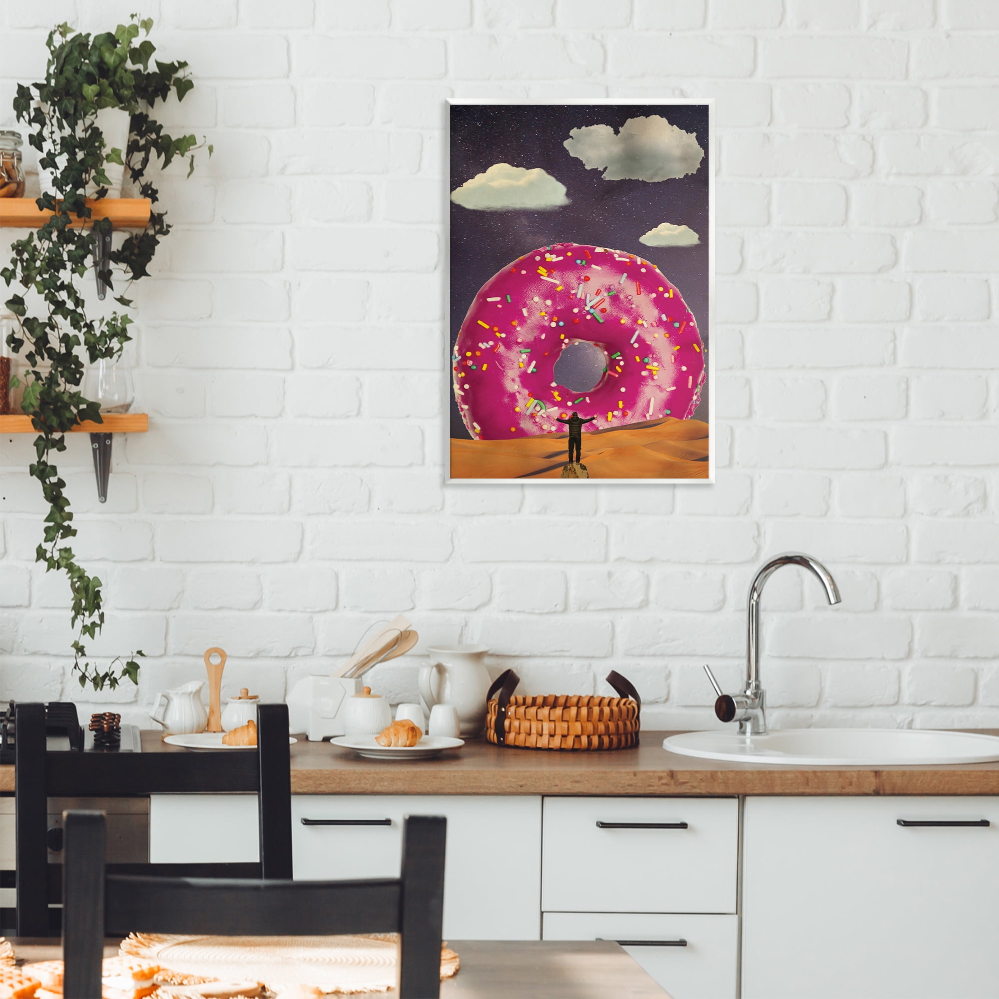 Happy Days Giant Donut Wall Plaque Art, design by Elo Marc