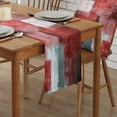 thumbnail image 2 of Table Runner Dresser Scarves 72 Inch Long, Geometric Paint Art Red Graffiti Linen Dining Table Runners Modern Abstract Artwork Tabletop Scarf for Wedding Holiday Party Kitchen, 2 of 7