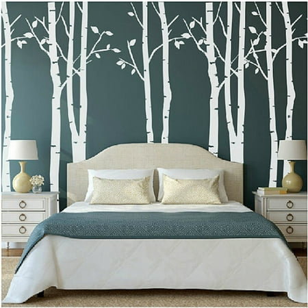Popeven White Birch Tree Vinyl Wall Decals Nursery Forest Family Popeven White Birch Tree Vinyl Wall Decals Nursery Forest Family Stickers Art Decor Murals