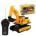 thumbnail image 4 of Nilvkv Classics Mighty Two-Channel Remote Control Excavator - Made with Plastic, Yellow Toy Light Large Wireless Construction Truck, Boys and Girls, Kids, Toddlers, Ages 3+, 4 of 6