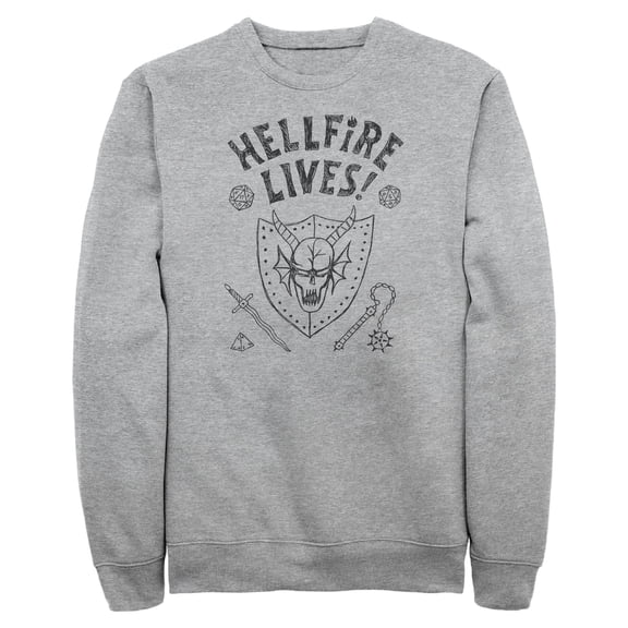 Mens Stranger Things Hellfire Lives Sweatshirt