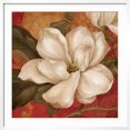 thumbnail image 2 of Art.com Magnolia on Red II Art Print by Pamela Gladding, White Frame Wall Art, 29" x 29", 2 of 5