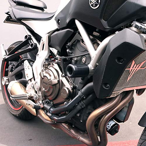 Shogun Yamaha FZ-07 FZ07 2015 2016 2017 MT-07 MT07 2018 2019 2020 2021 XSR700 2018 2019 2020 2021 Black No Cut Frame Sliders Fits ABS & NON ABS Models - 750-6419 - MADE IN THE USA