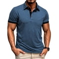 thumbnail image 3 of Vetsdori Mens Short Sleeve Tops Polo Summer Pullover Business Comfortable Casual Travel Shirts for Men Plain, 3 of 7