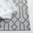 thumbnail image 3 of SAFAVIEH Martha Stewart Delores Geometric Cotton Runner Rug, Silver/Grey, 2' x 5', 3 of 11