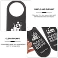 thumbnail image 3 of WASHWEPE 2Ud Cartel Colgante Para Puerta No Molestar Y Arreglo En Cuero Negro Para Y Bares, 3 of 7