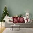 thumbnail image 3 of Christmas Pillowcase Cushion Cover Christmas Home Decoration Xmas Tree Elk Print Pillowcase, 3 of 8