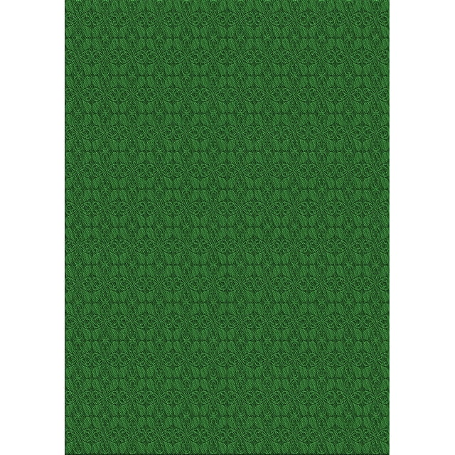 Ahgly Tapis Rectangulaire Lavable en Machine Intérieur Transitionnel Vert Émeraude Profond, 2 Pieds x 3 Pieds