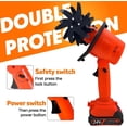thumbnail image 5 of 21V Cordless Tiller for Gardening, 360 RPM Electric Garden Tiller, 2-in-1 Powered Mini Cultivator with 2×2.0Ah Batteries & Charger, 5" Tilling Width, 4" Depth, for Lawn/Soil Cultivation, 5 of 6