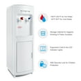 5 Gallon Top Loading Electric Water Cooler Dispenser with Storage