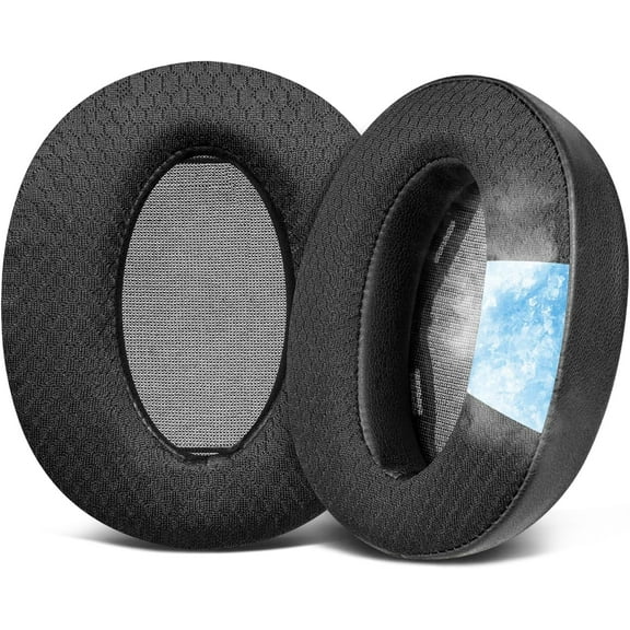 SOULWIT Cooling Gel Replacement Earpads for Sony WH-H910N H910 h.Ear on 3 Wireless Noise-Canceling Headphones, Ear Pads Cushions with Noise Isolation Foam - Black