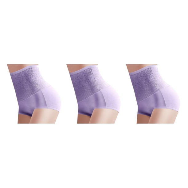 Qarigey Bragas de fibra de bambú para mujer, ropa interior flexible lavable de realce corporal de cintura alta de Color sólido, calzoncillos Type1 NO1