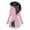 Pink, variant on JURANMO Today's Deals Women’s Winter Coat Fleece Lined Warm Winter Jacket Slim Fit Zipper Quilted Puffer Jackets Plus Size Outwear with Hood Purple S