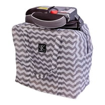 J.L. Childress Booster Car Seat Travel Bag for Backless Booster Seats, Grey. One. Zipper closure