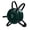 Dark Green w/ Black Straps, variant on Classic Wrestling Headgear Black Straps