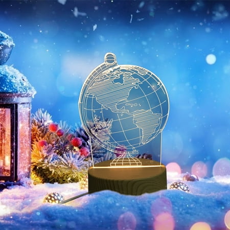 

Mittory Creative 3D Night Light Christmas Eve Christmas Gift Birthday Gift Giveaway Small Gift Atmosphere Light