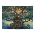 thumbnail image 5 of PRATYUS Tree of Life Tapestry for Bedroom Aesthetic Moon Star Galaxy Forest Nature Tapestry Wall Hanging Boho Plant Vertical Wall Tapestry for Bedroom Living Room Dorm Painting, 5 of 6