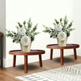 thumbnail image 3 of DAMAI Flower Pot Tray Solid Wood Flower Shelf Indoor Desktop Living Room Potted Plant Pothos Floor-Standing Vase Ginger Tea, 3 of 6
