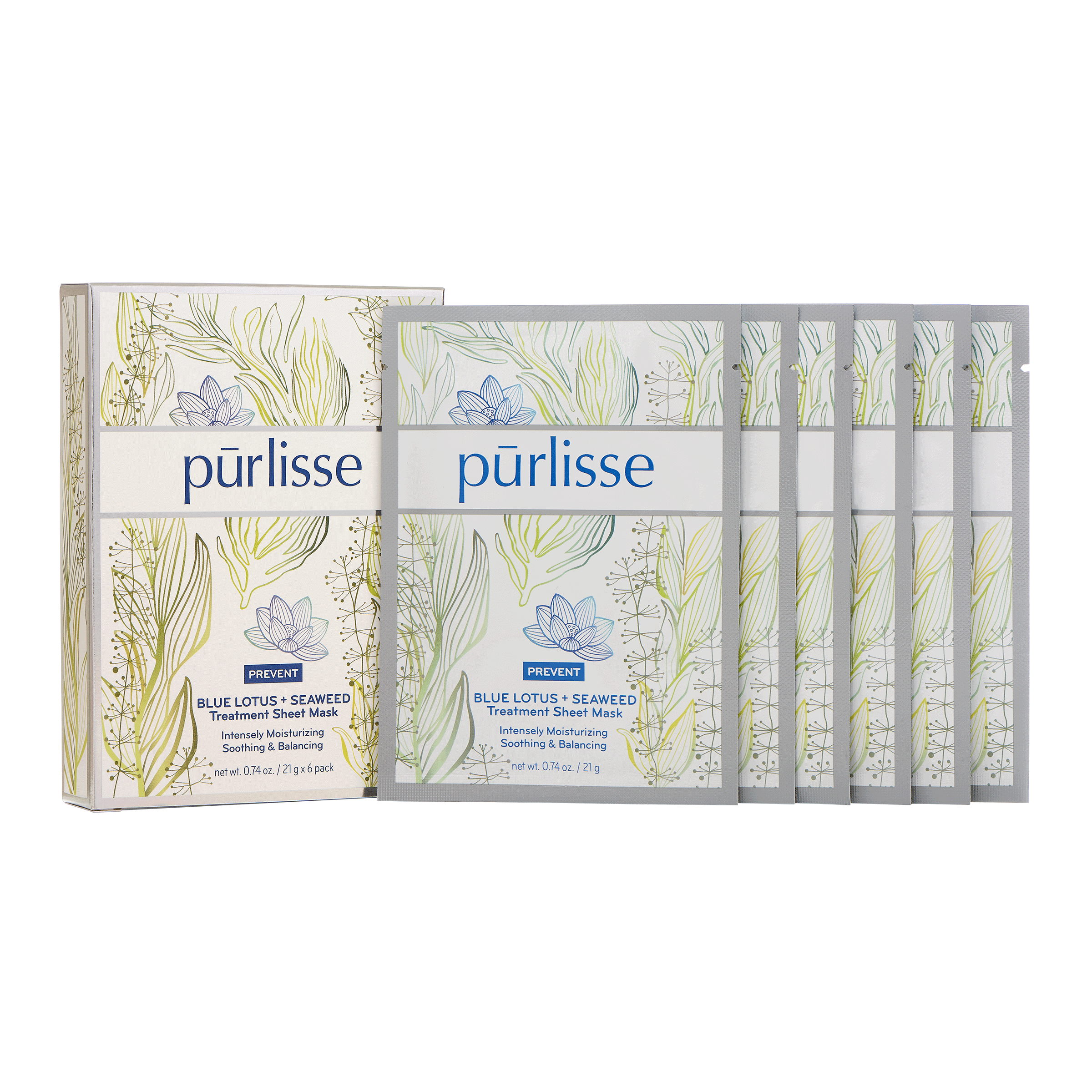 Download Pur Lisse Cdata Blue Lotus Seaweed Treatment Sheet Mask Walmart Com Walmart Com PSD Mockup Templates