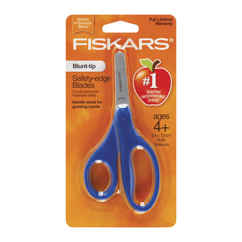 Fiskars Blunttip Kids Scissors (5 in.) with Sheath Blue 1941601049