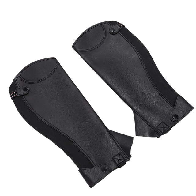 Equestrian Half Chap for Adults, Microfiber Protective Leg Guard Half Chap for Horse Riding