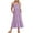 Purple, variant on Ahuyic Printed Solid Color Plus Size Dress For Women, Summer Womens' Sleeveless Tank Long Dresses,Women's Fashion Boat Neck Sleeveless Pleated Dresses With Pockets