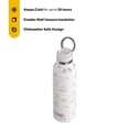 thumbnail image 2 of RTIC 20 oz Ceramic Lined Insulated Journey Water Bottle, Leak-Proof Lid, Pink Magnolias, 2 of 8