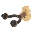 thumbnail image 1 of Colgador De Pared Para Ukelele De Caoba Maciza, Hierro Resistente, Para Ukelele, Mandolina, Banjo, Fácil De Instalar, 1 of 7