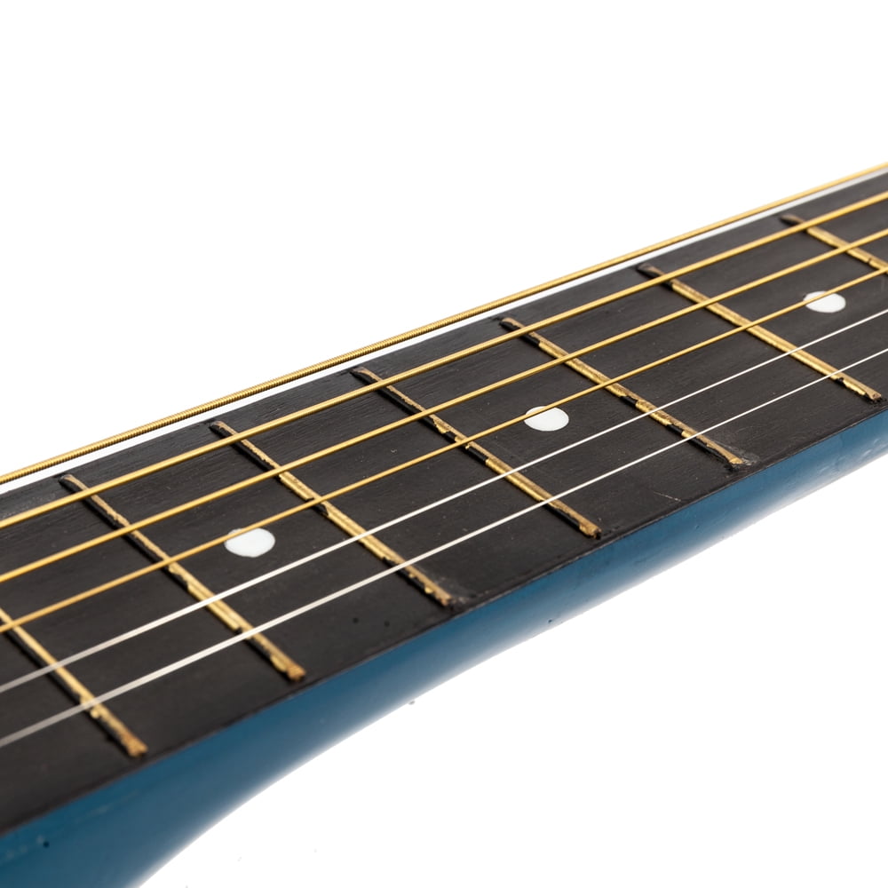 Private Jungle 38" Cutaway Guitar, Basswood Beginner Electric Guitar with Bag String Set, Blue