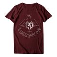 thumbnail image 4 of Pompotops Pull-over Femme à Manches Courtes Casual Letterprint, 4 of 6
