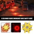 thumbnail image 4 of wnpxqnt 8 LED Road Flares Emergency Disc Safety Light Flashing Roadside Beacon Hot R5 V6M8, 4 of 9