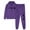 Purple, variant on hotojiny Women's Valentine's Day 2 Piece Sweatsuit Outfits Hoodies Long Sleeve Sweatshirts with Running Joggers Long Pants