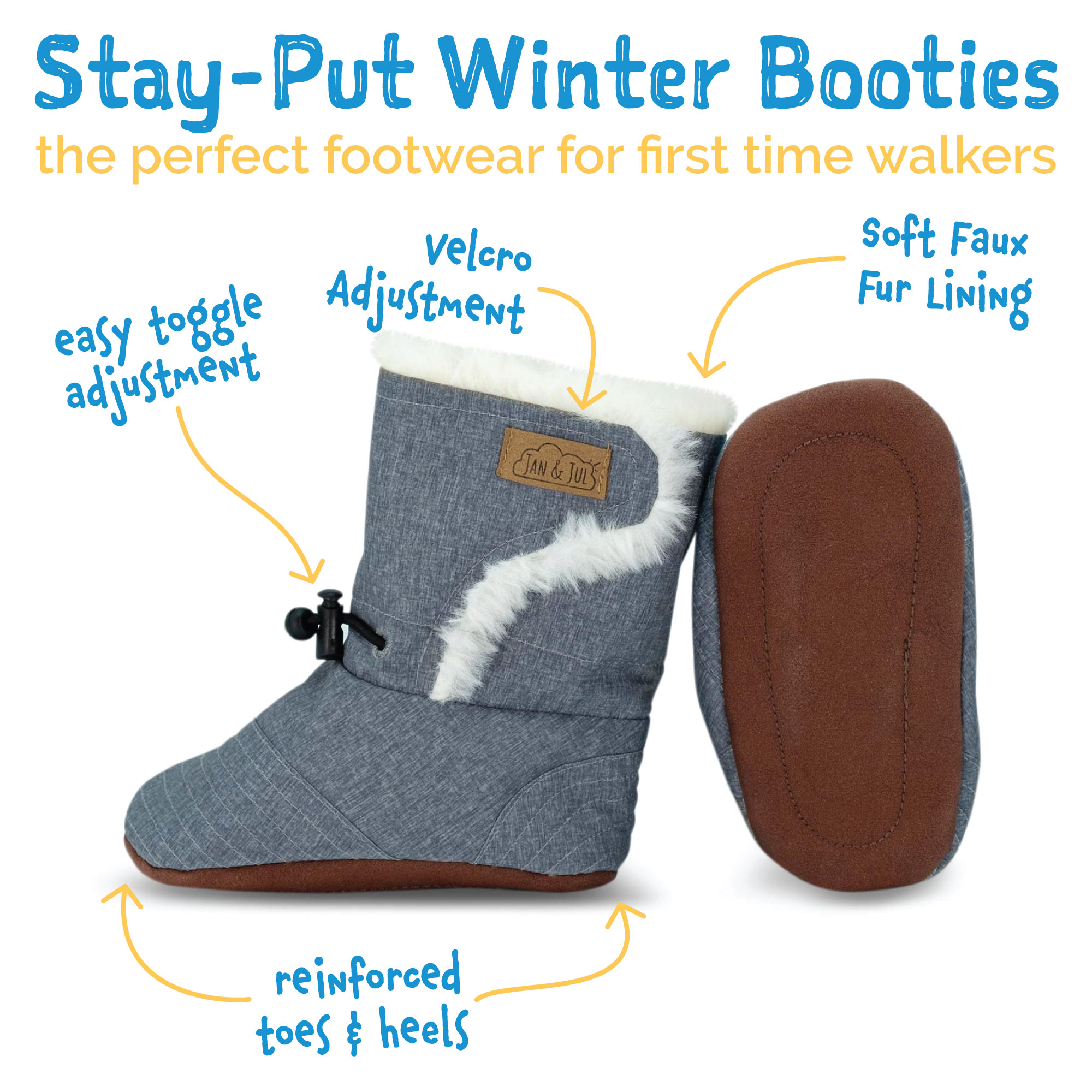 Jan & Jul Toasty-Dry Winterlaarzen Peuter - Zwart - EU 24 - Warm & Flexibel