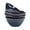 Navy Blue, variant on Elanze Designs Modern Chic Ribbed Ceramic Stoneware Dinnerware Bowls Set of 4 - Slate Grey