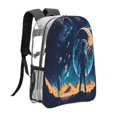thumbnail image 3 of Sikiie Astronaut In A Space Suit On The Planet Clear Backpack, Transparent Bookbag for School for Women Men, Capacity Clear Bag for College, Travel, 3 of 7