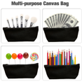 thumbnail image 4 of Estuche multiusos con cremallera, papelería multiusos, estuche para lápices, color negro, 4 of 5