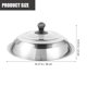 thumbnail image 2 of unbranded De Metal Para Olla Universal Resistente Y Duradera Color Plata Para Cocina, 2 of 6