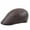 Brown, variant on Beret Leather Cap Autumn/Winter Forward Cap Mens And Womens Thermal Caps