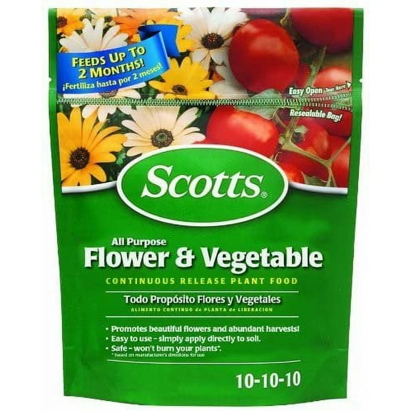 Scott's 300900 3 Lb All Purpose Flower & Vegetable Plant Food 10-10-10